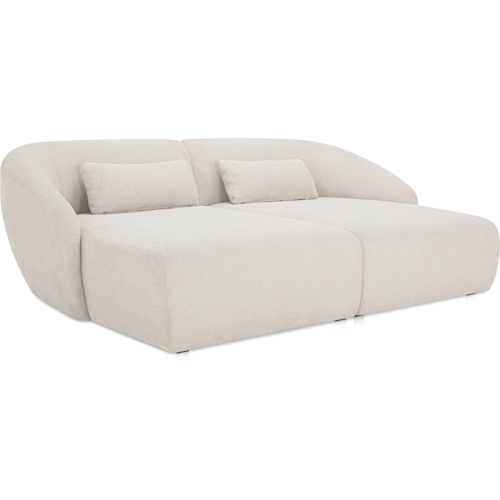 Amelia White Modular Sectional, Double Chaise